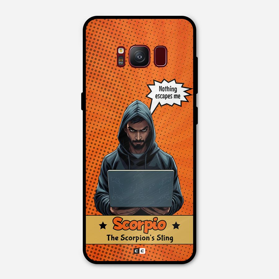 Scorpio Warning Metal Back Case for Galaxy S8