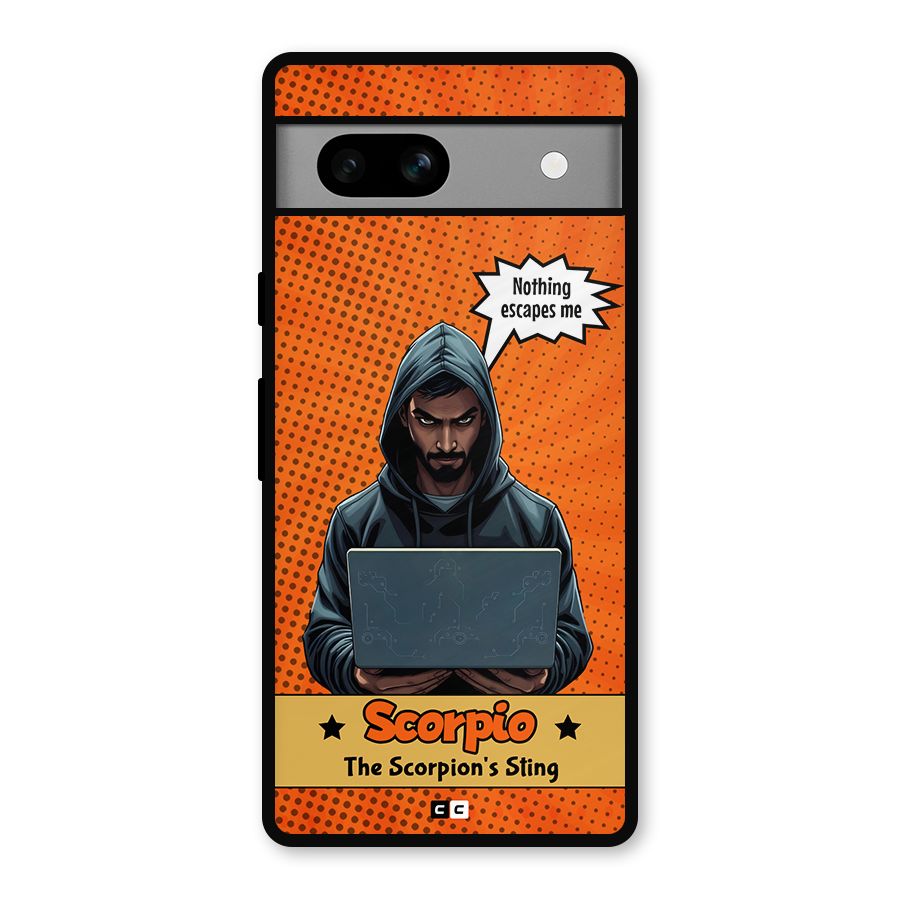 Scorpio Warning Metal Back Case for Google Pixel 7a