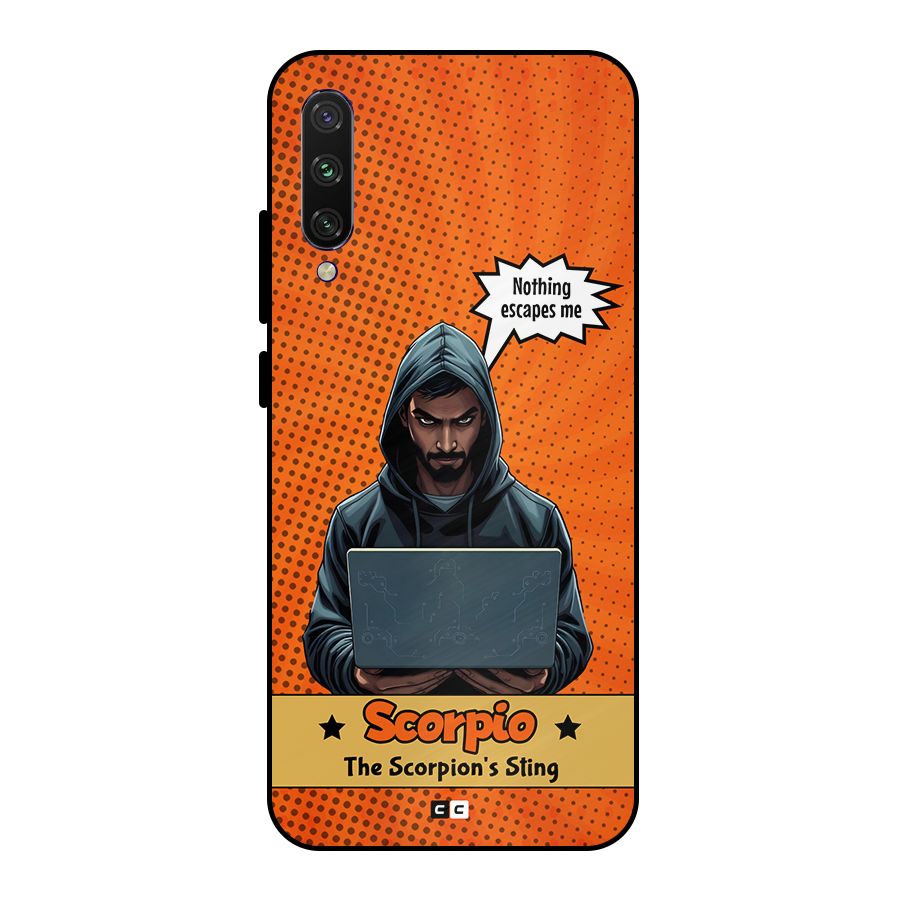 Scorpio Warning Metal Back Case for Mi A3