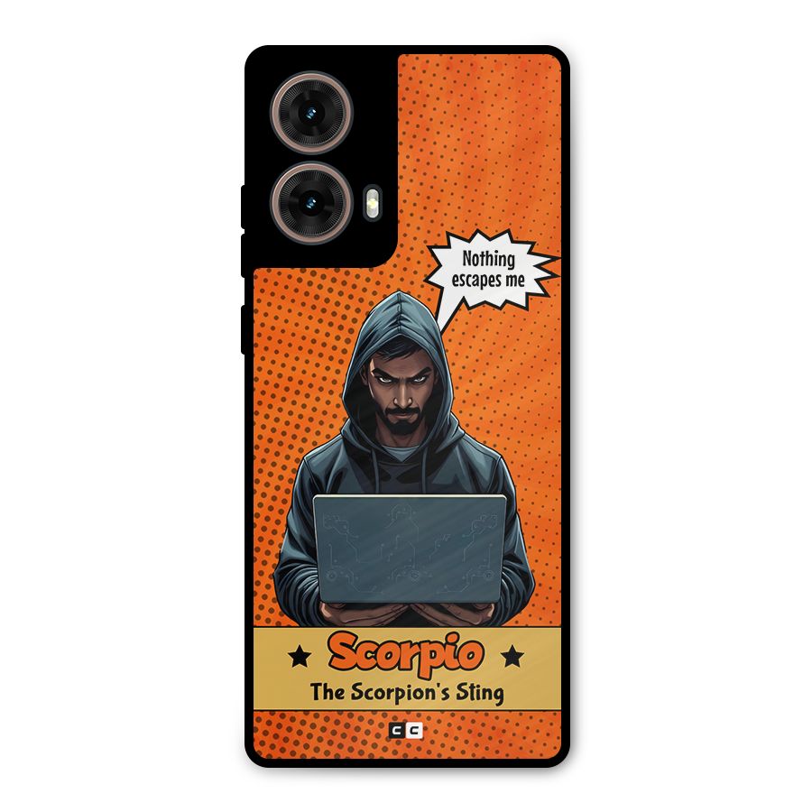 Scorpio Warning Metal Back Case for Moto G85
