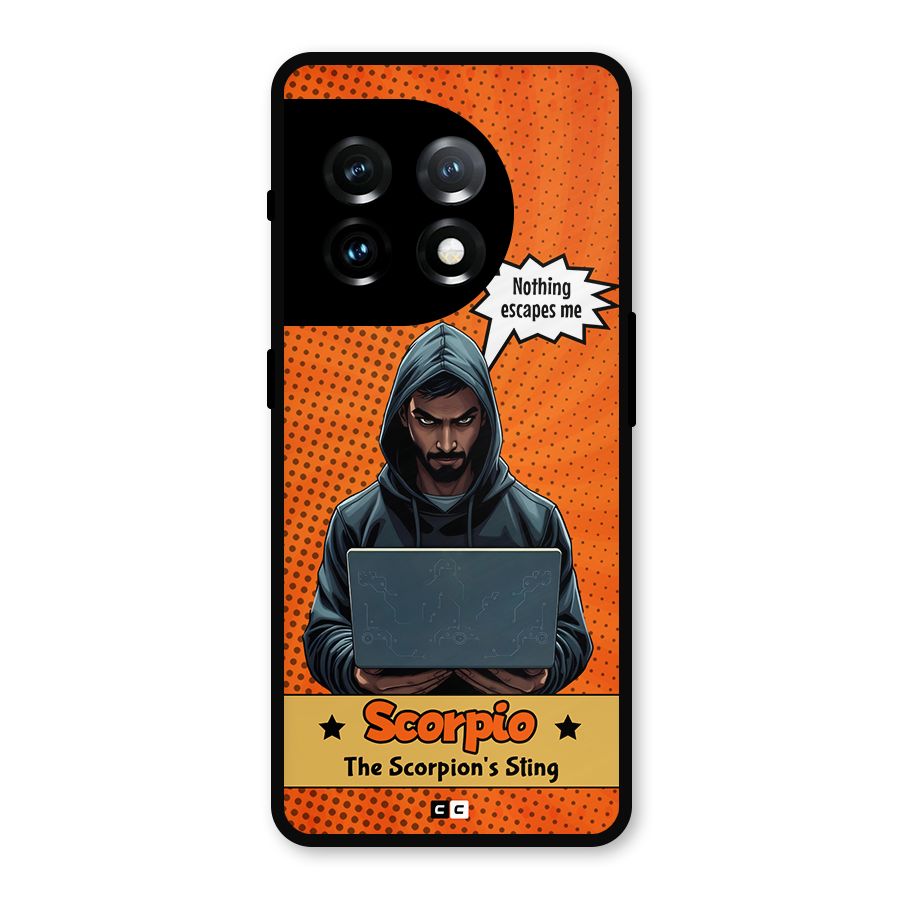 Scorpio Warning Metal Back Case for OnePlus 11