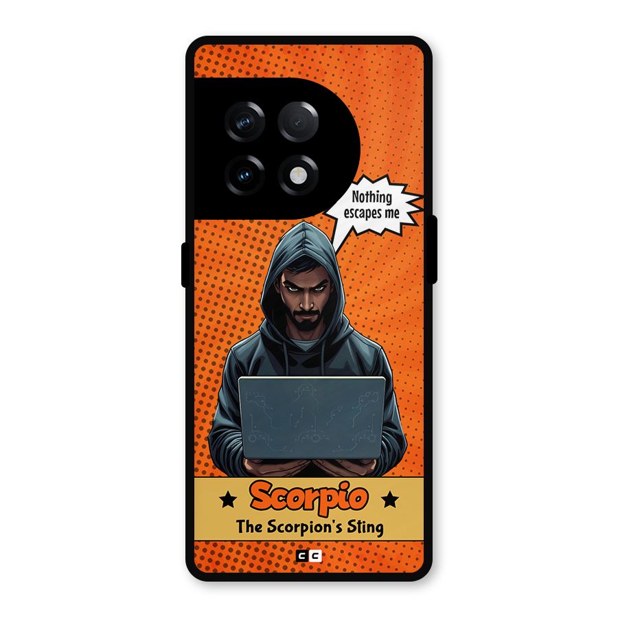Scorpio Warning Metal Back Case for OnePlus 11R