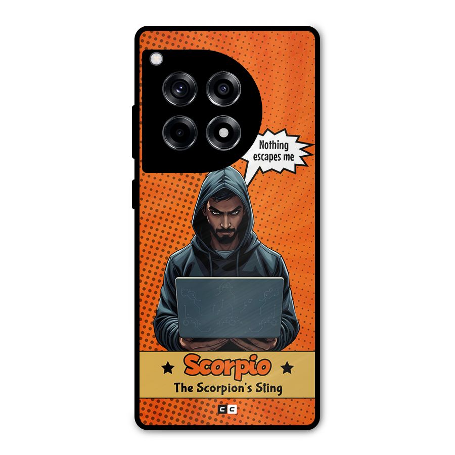 Scorpio Warning Metal Back Case for OnePlus 12R