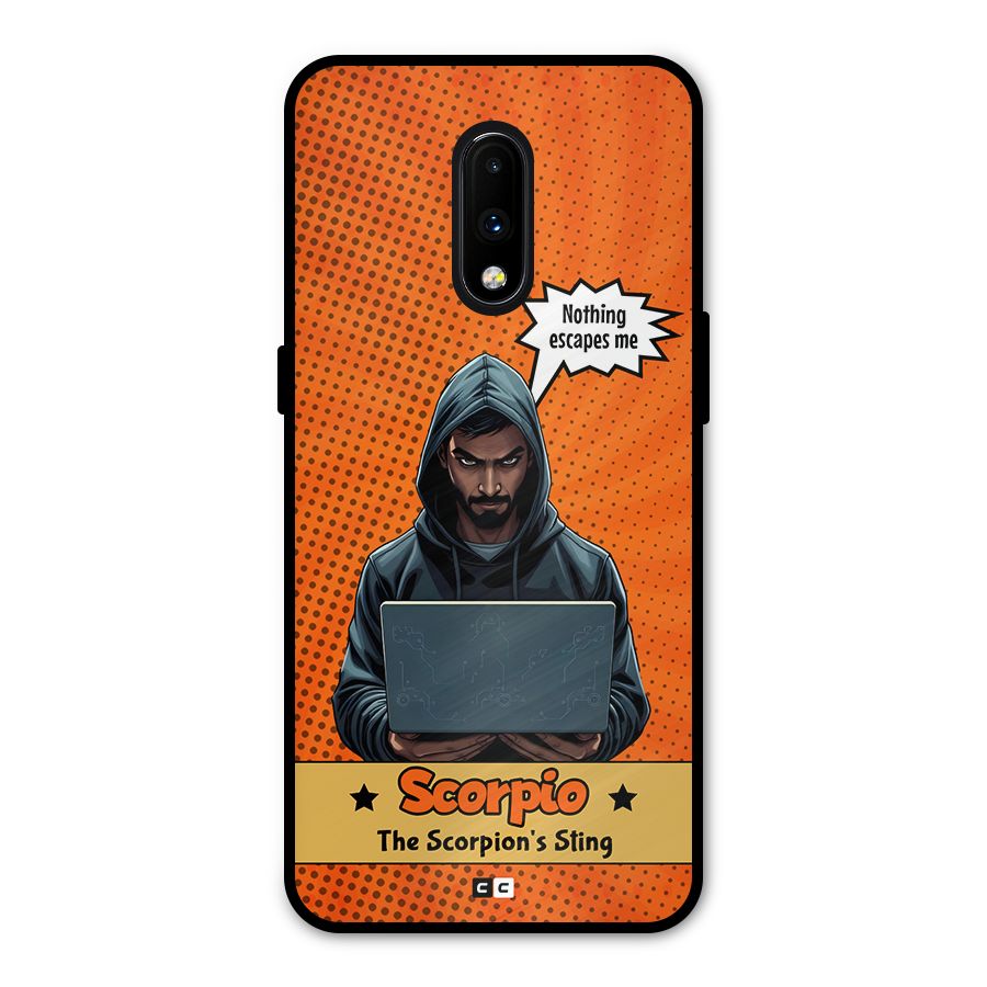 Scorpio Warning Metal Back Case for OnePlus 7