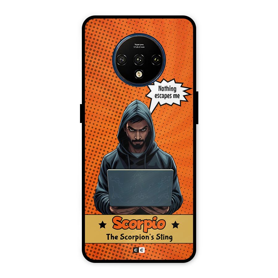 Scorpio Warning Metal Back Case for OnePlus 7T