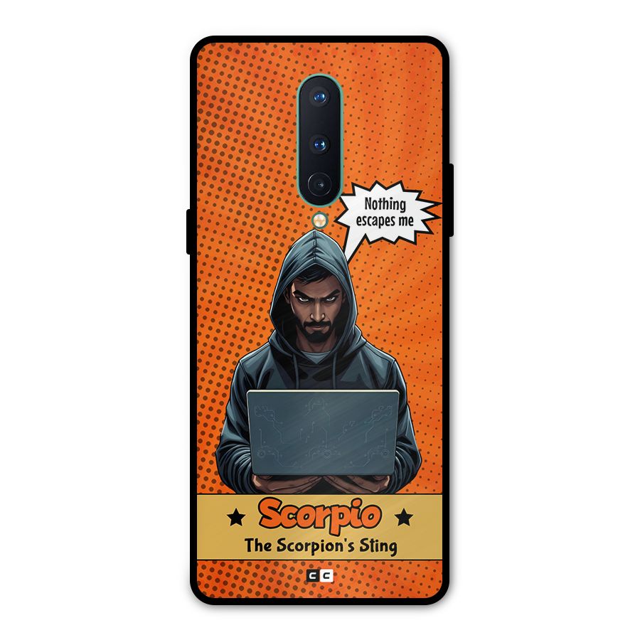 Scorpio Warning Metal Back Case for OnePlus 8