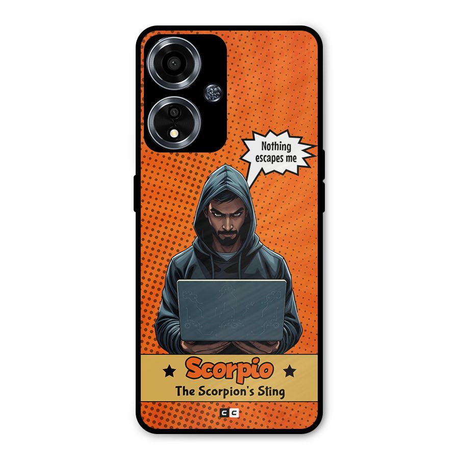 Scorpio Warning Metal Back Case for Oppo A59