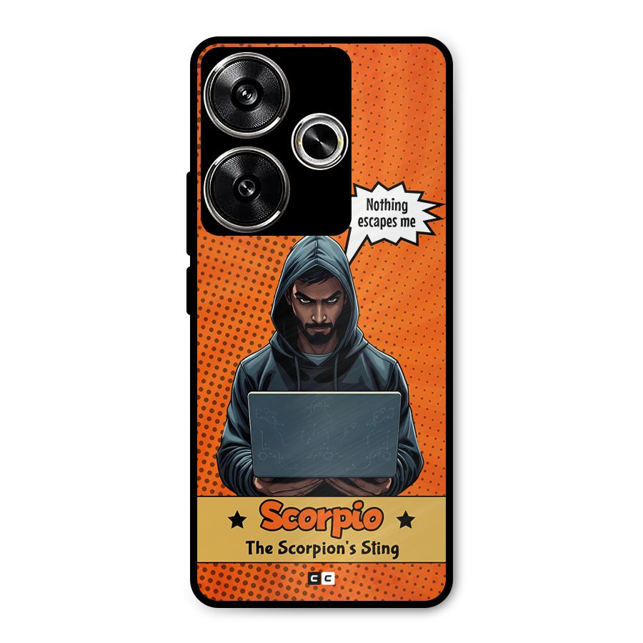 Scorpio Warning Metal Back Case for Poco F6