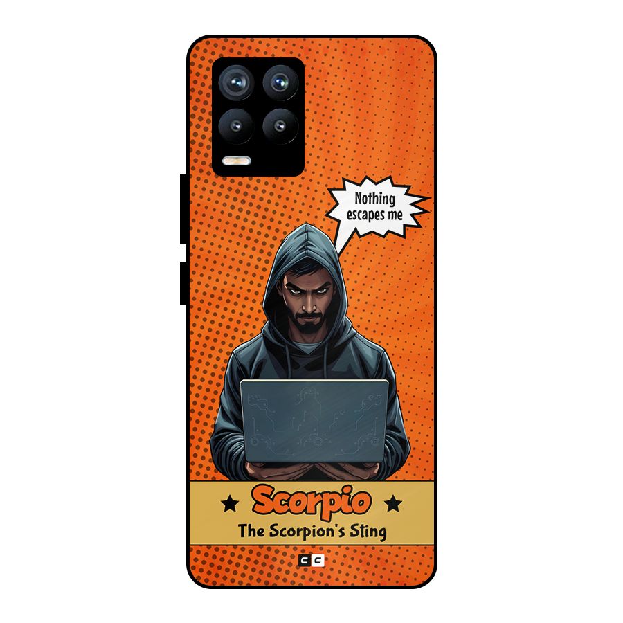 Scorpio Warning Metal Back Case for Realme 8