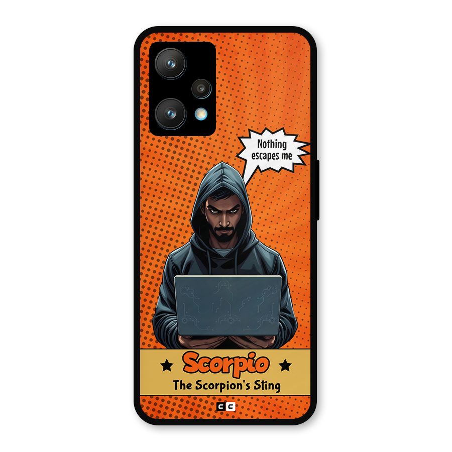 Scorpio Warning Metal Back Case for Realme 9