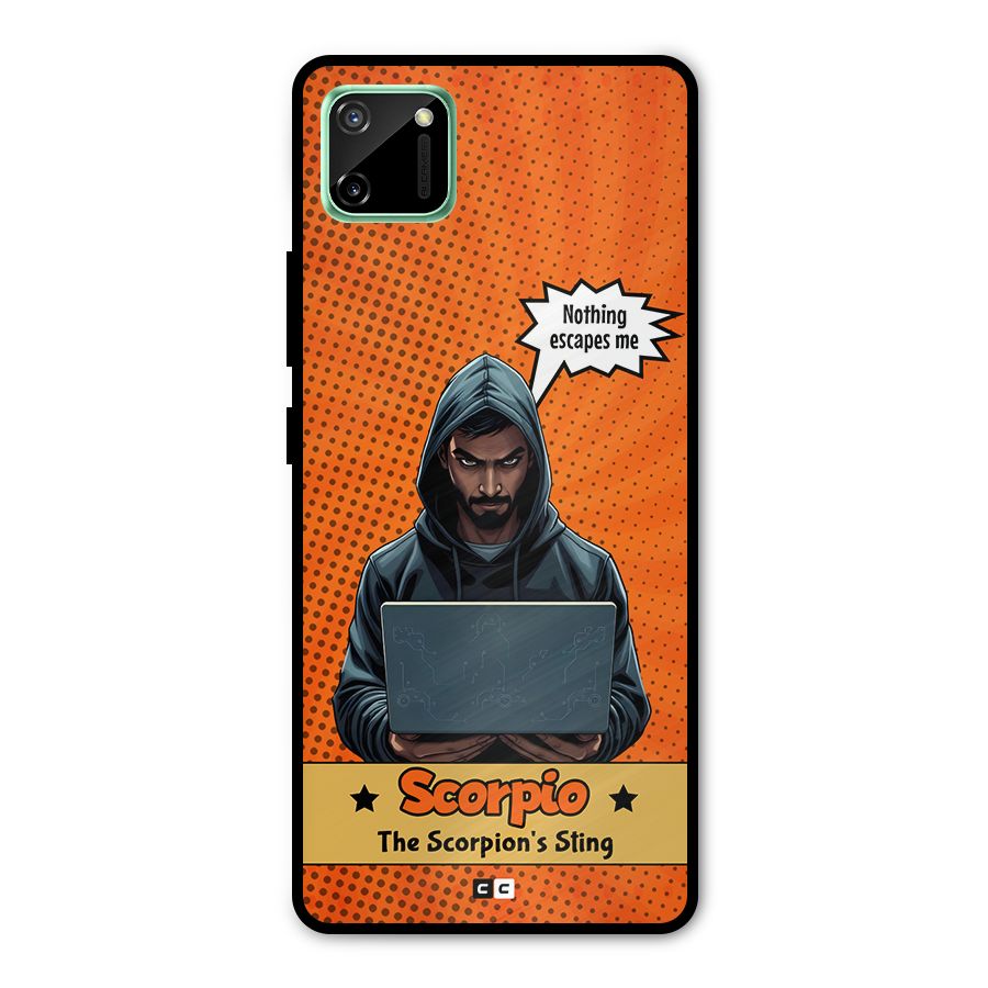 Scorpio Warning Metal Back Case for Realme C11