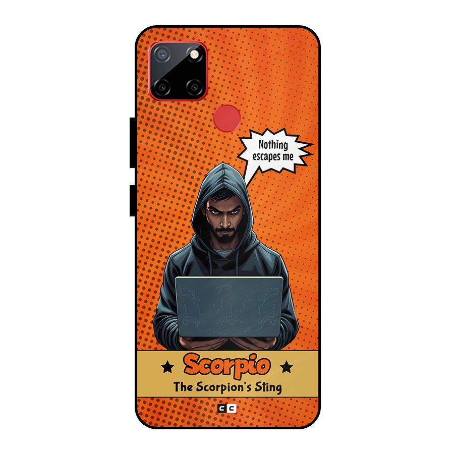 Scorpio Warning Metal Back Case for Realme C12