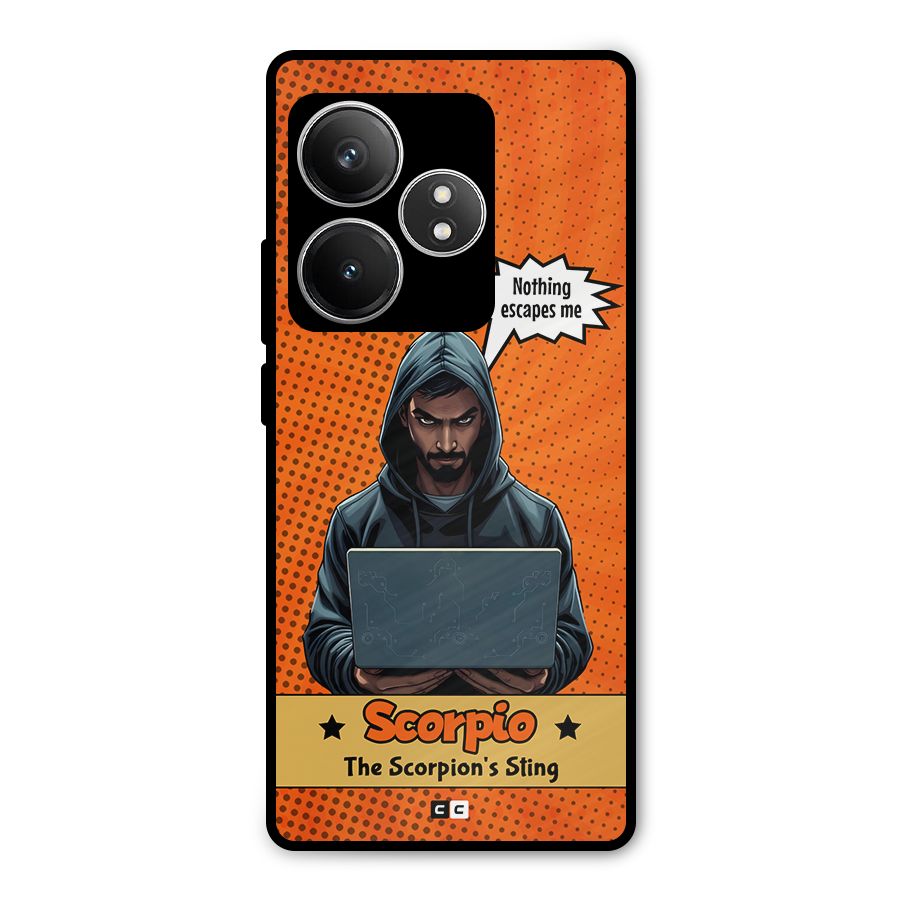Scorpio Warning Metal Back Case for Realme GT 6T