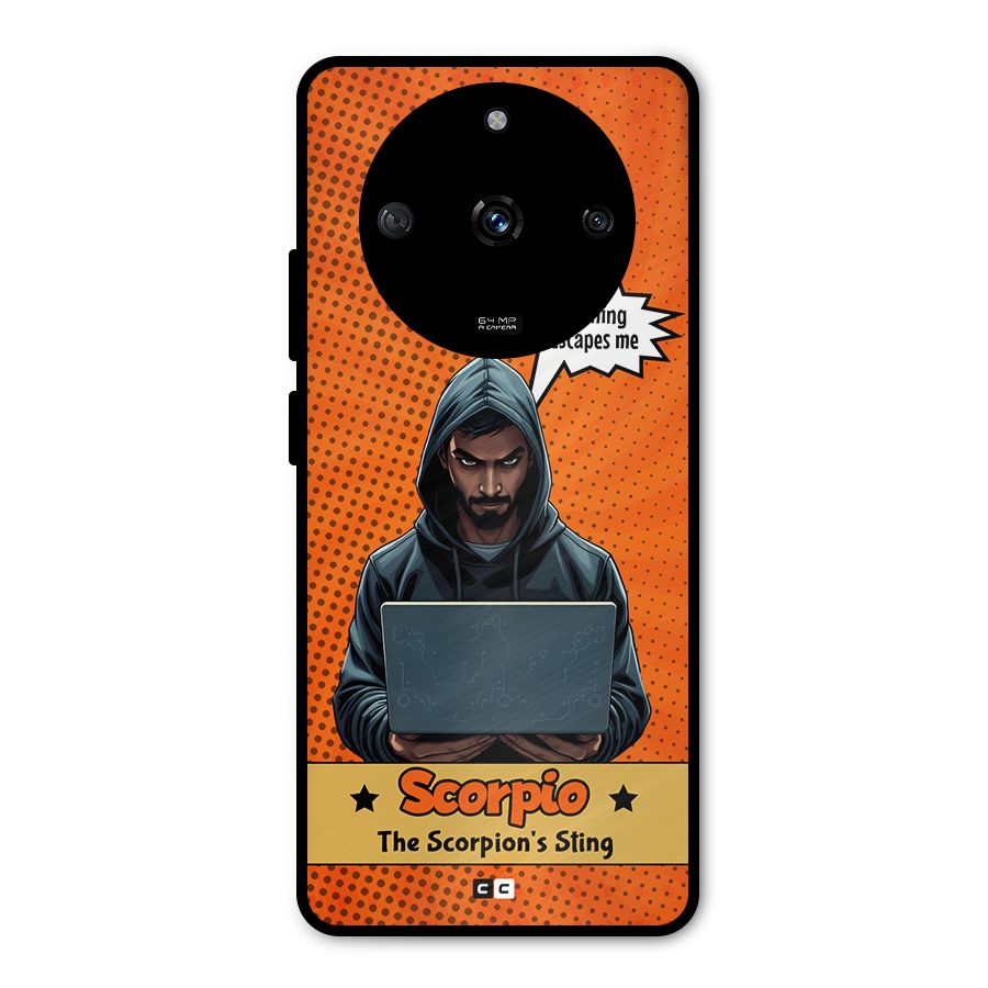 Scorpio Warning Metal Back Case for Realme Narzo 60 5G