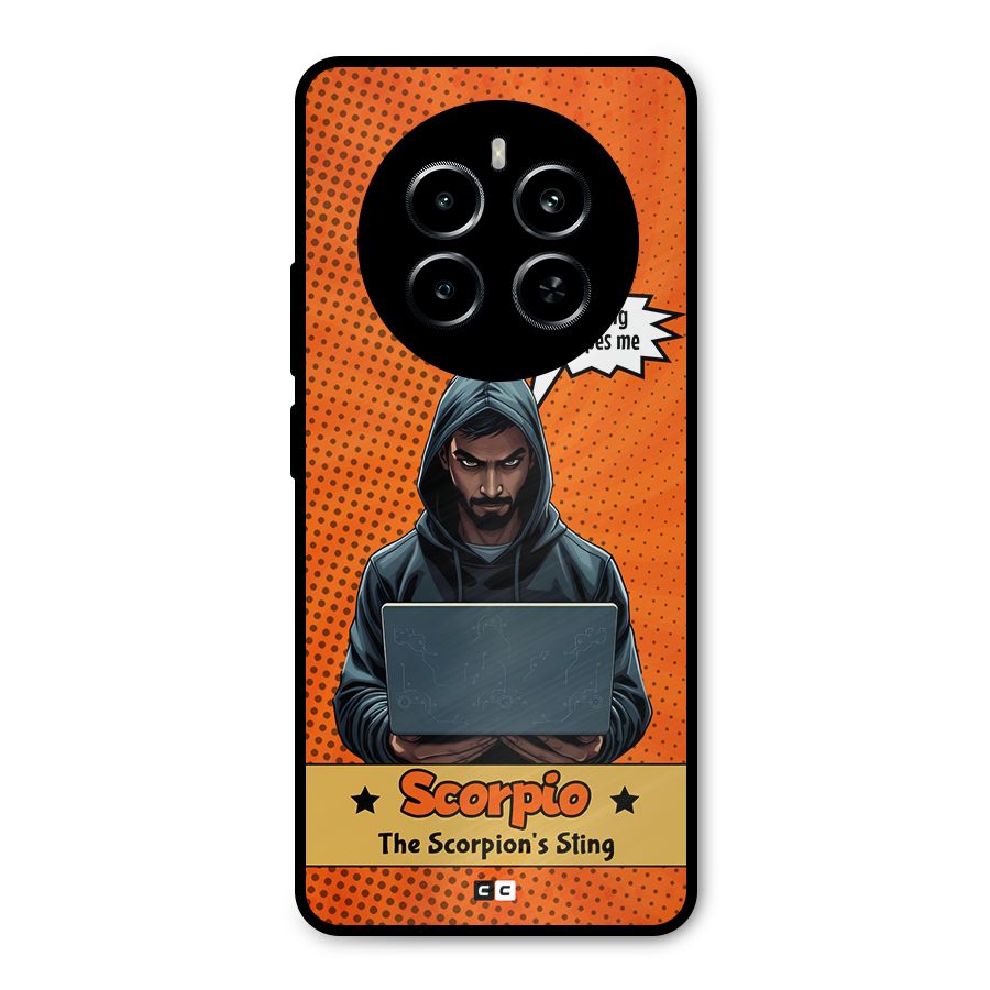 Scorpio Warning Metal Back Case for Realme P1