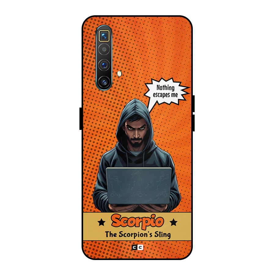 Scorpio Warning Metal Back Case for Realme X3