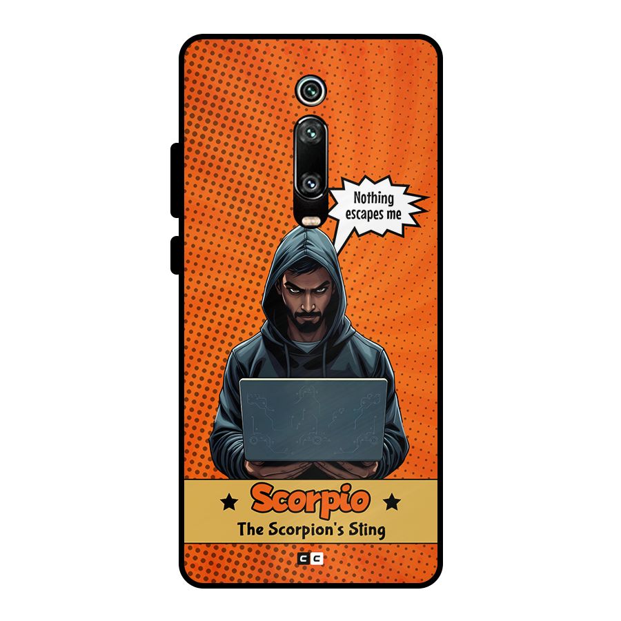 Scorpio Warning Metal Back Case for Redmi K20