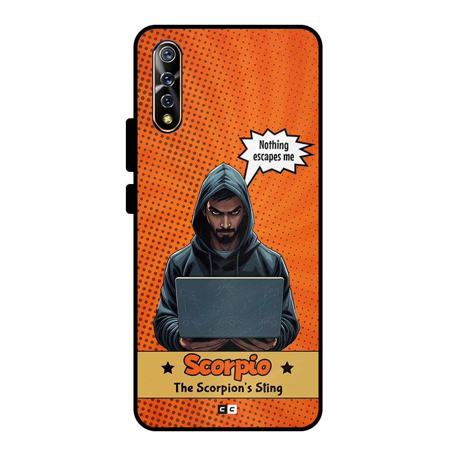 Scorpio Warning Metal Back Case for Vivo S1