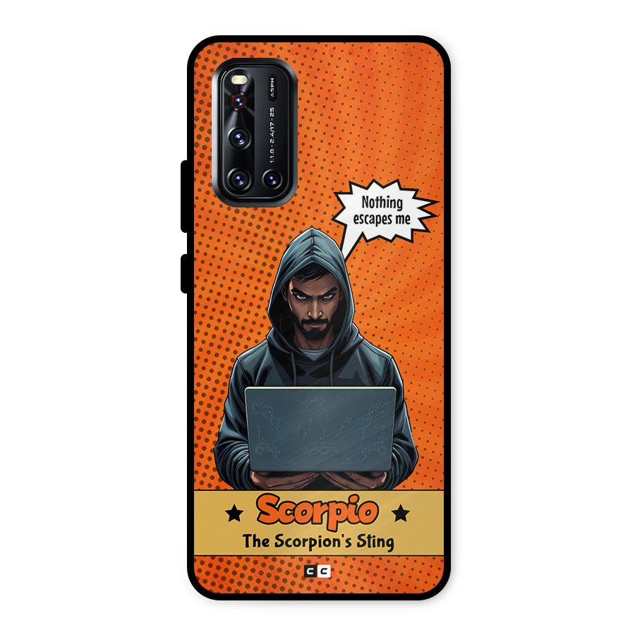 Scorpio Warning Metal Back Case for Vivo V19
