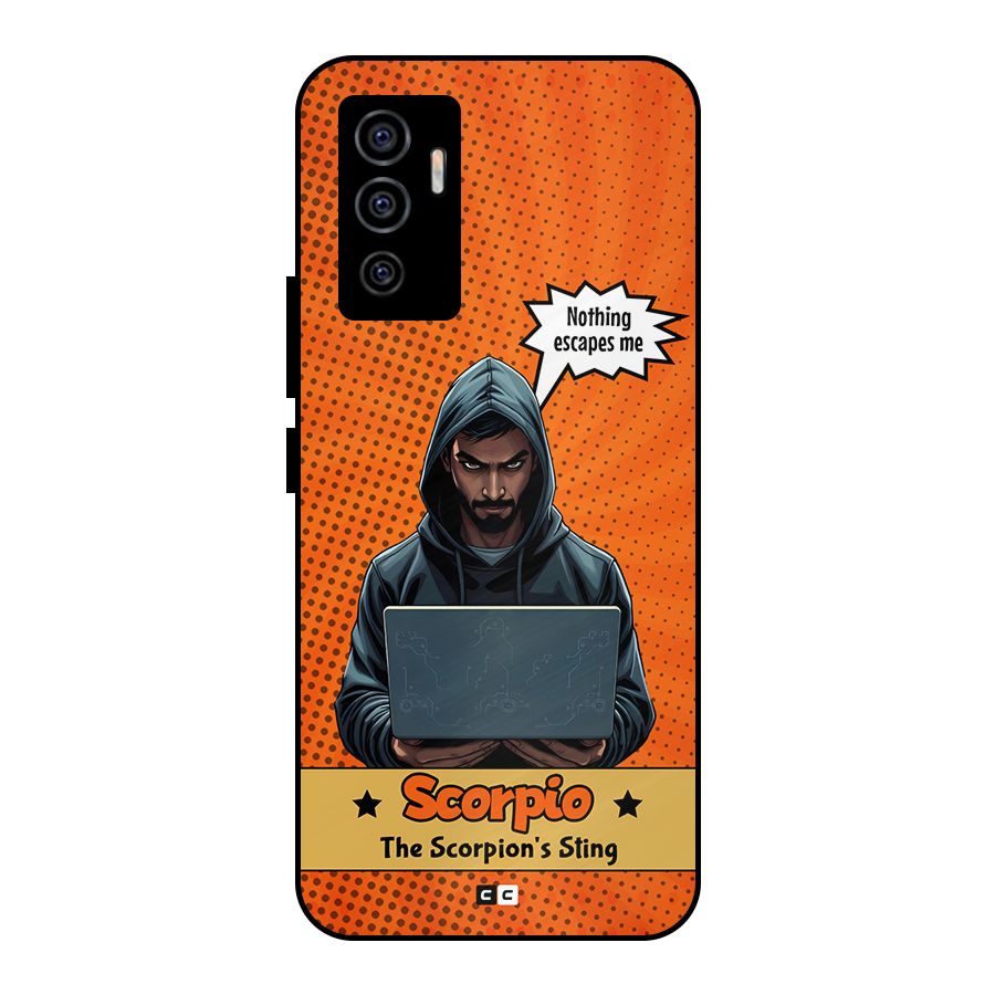 Scorpio Warning Metal Back Case for Vivo V23e