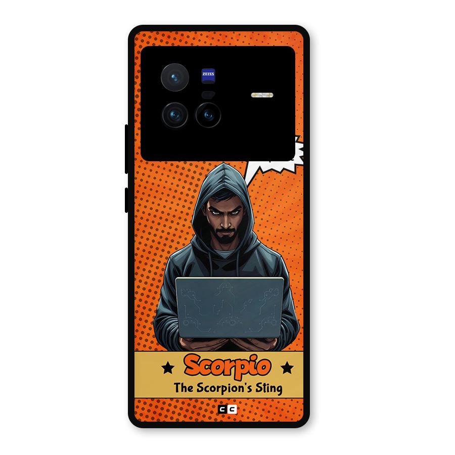 Scorpio Warning Metal Back Case for Vivo X80