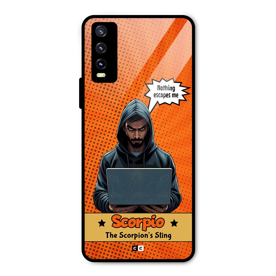 Scorpio Warning Metal Back Case for Vivo Y20