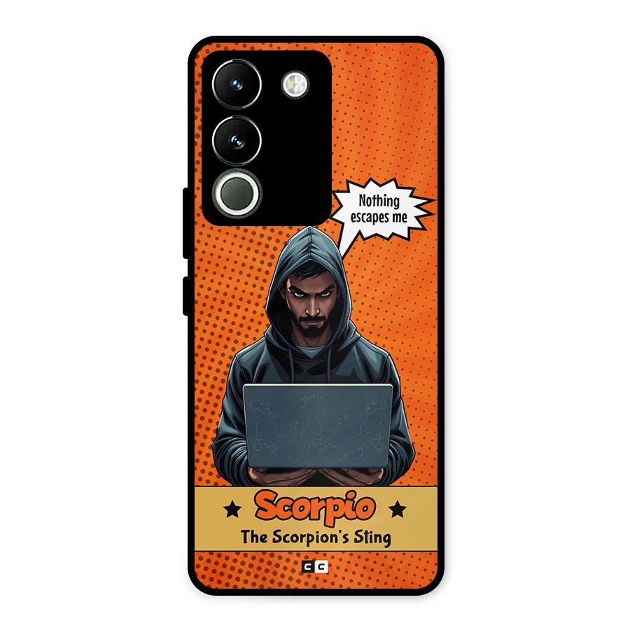 Scorpio Warning Metal Back Case for Vivo Y200