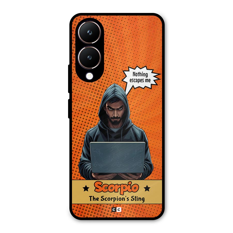 Scorpio Warning Metal Back Case for Vivo Y28
