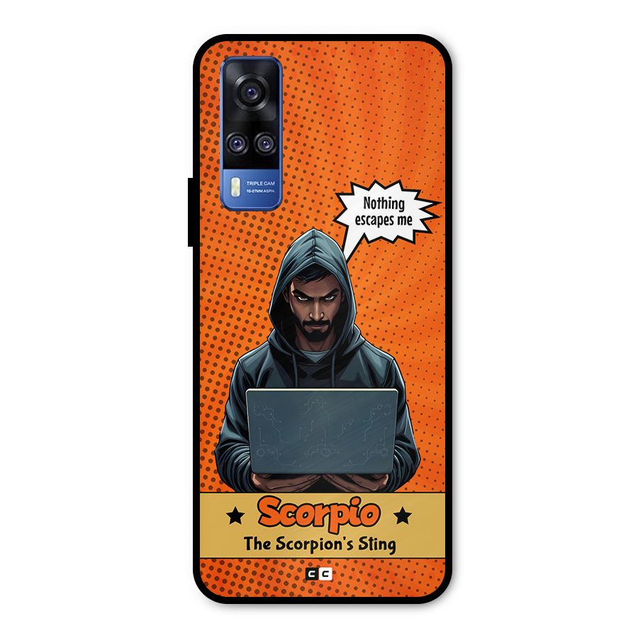 Scorpio Warning Metal Back Case for Vivo Y51A