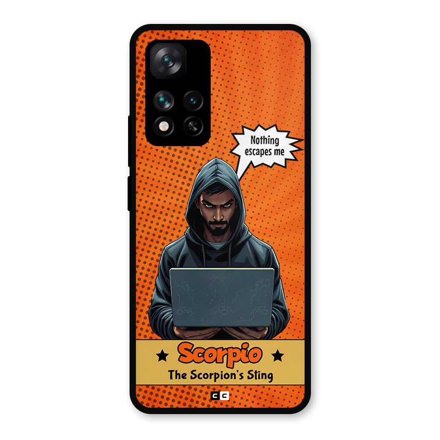 Scorpio Warning Metal Back Case for Xiaomi 11i 5G
