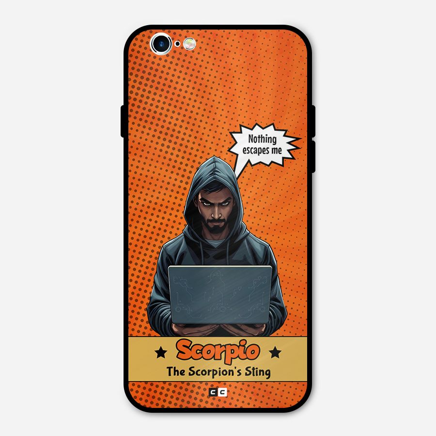 Scorpio Warning Metal Back Case for iPhone 6 6s