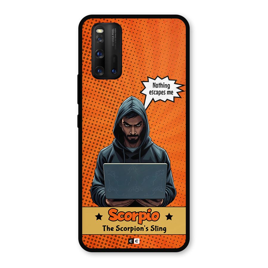 Scorpio Warning Metal Back Case for iQOO 3