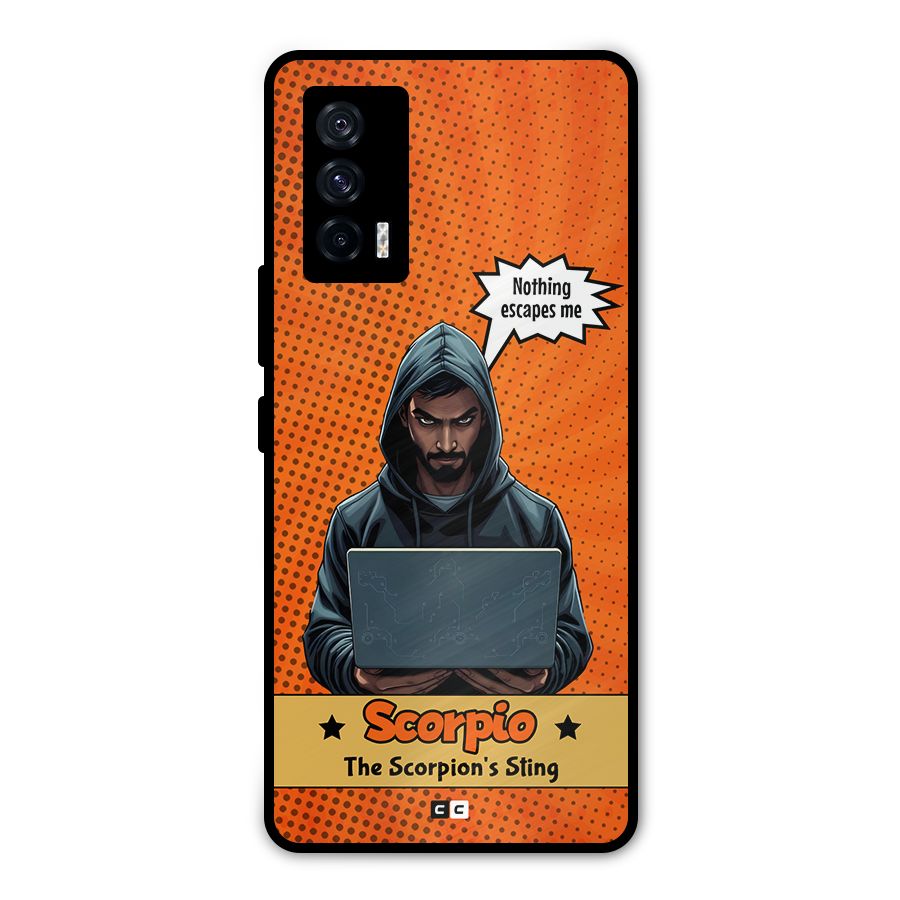 Scorpio Warning Metal Back Case for iQOO 7 5G
