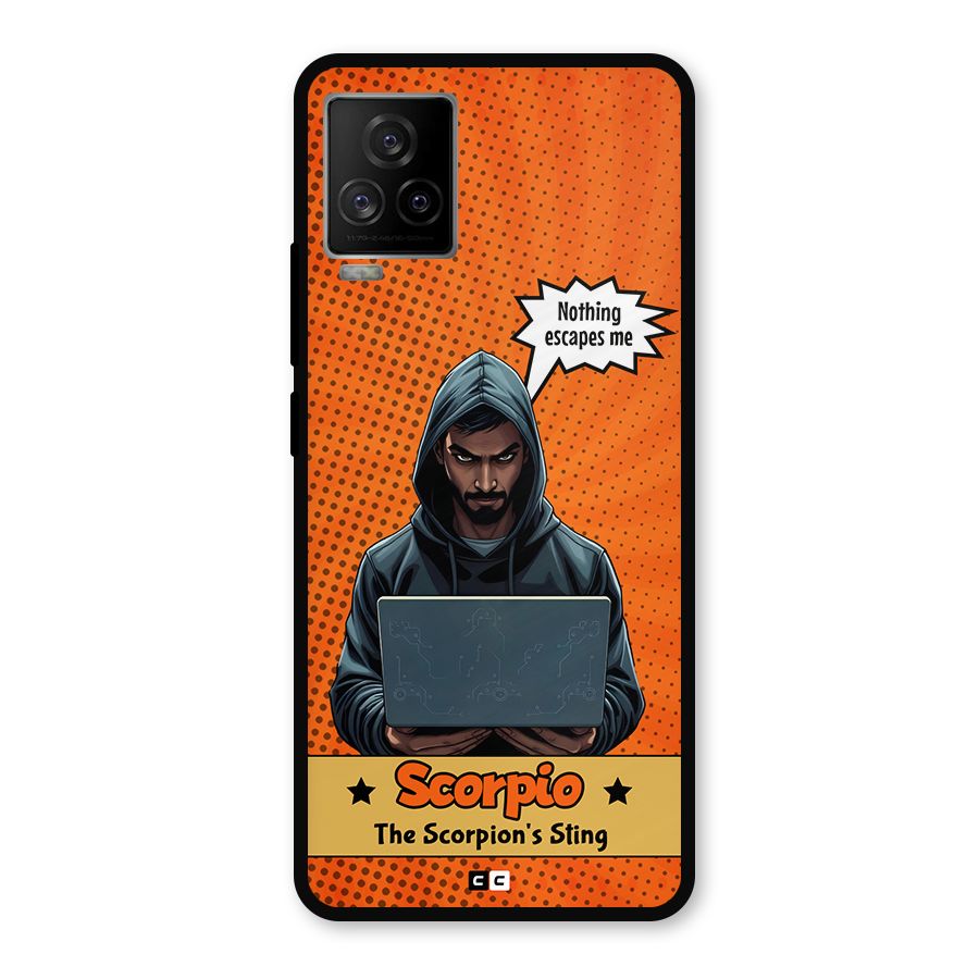 Scorpio Warning Metal Back Case for iQOO 7 Legend 5G