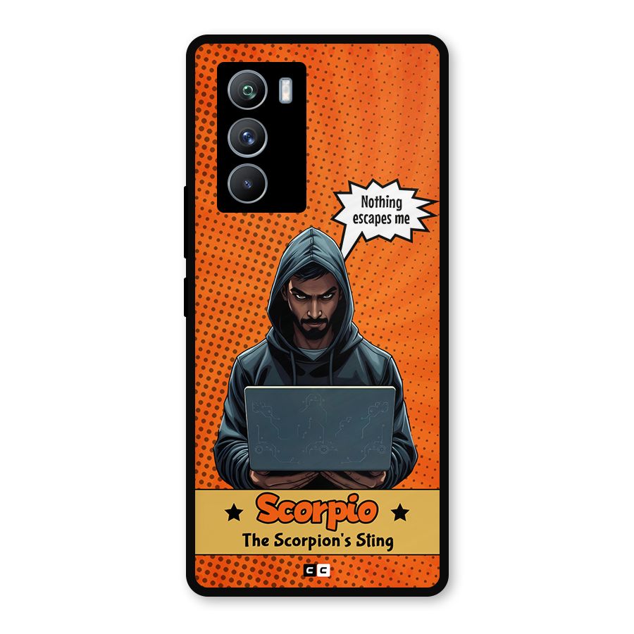 Scorpio Warning Metal Back Case for iQOO 9 SE
