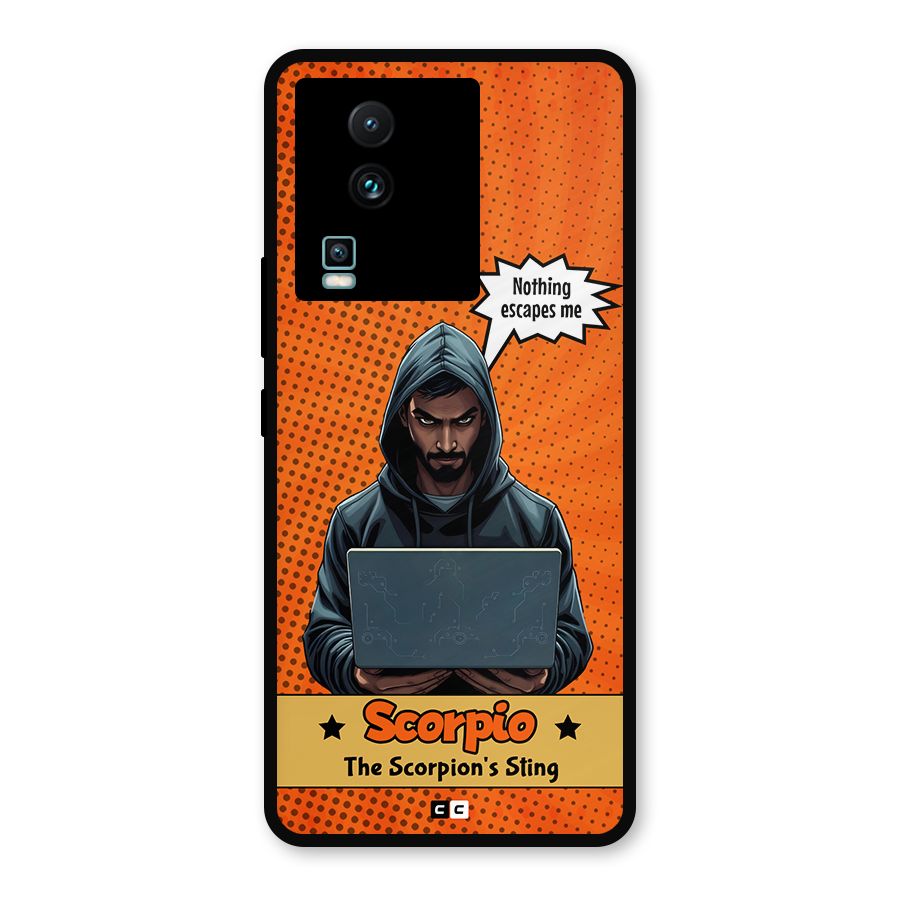 Scorpio Warning Metal Back Case for iQOO Neo 7 Pro