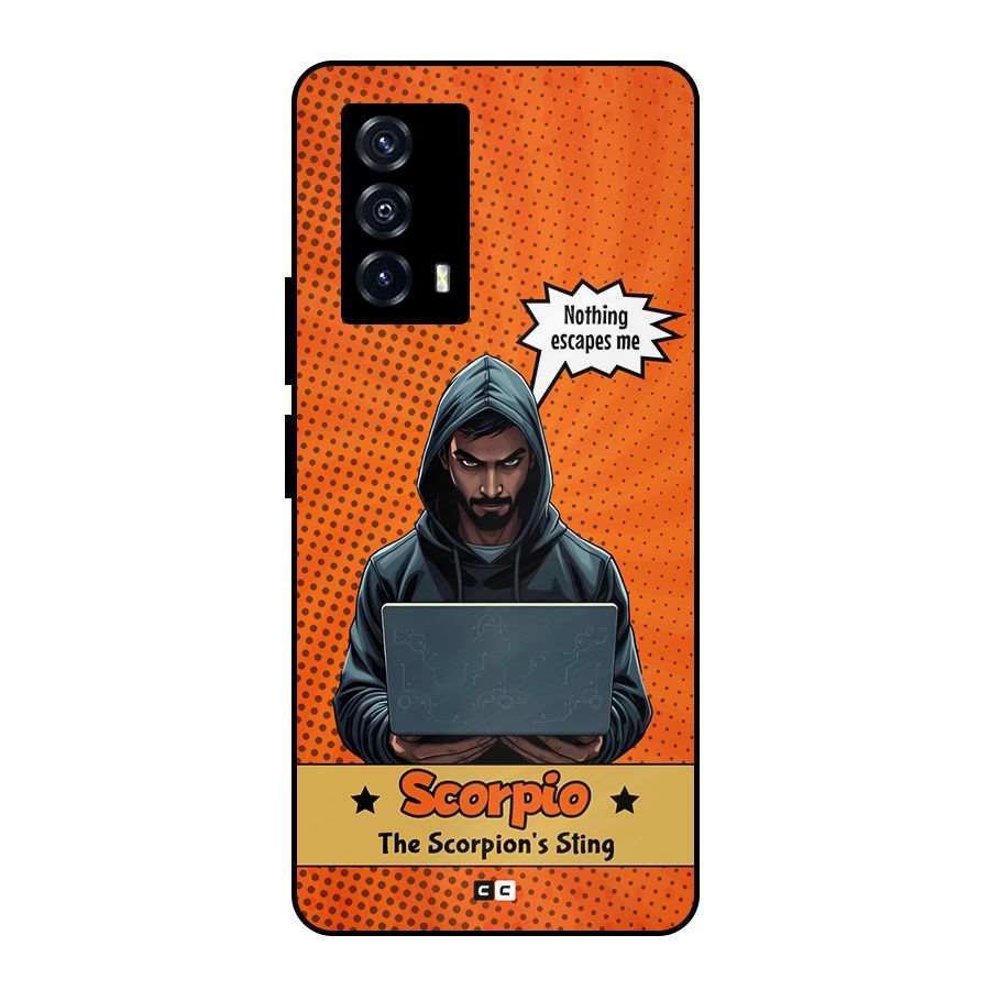 Scorpio Warning Metal Back Case for iQOO Z5