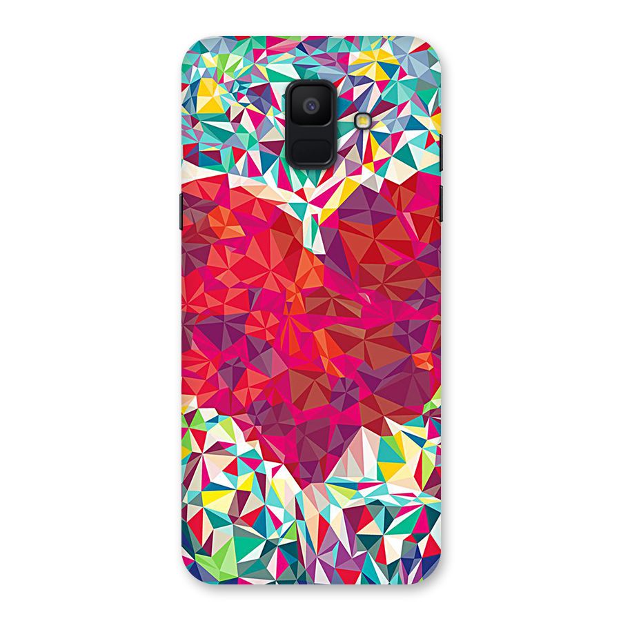 Scrumbled Heart Back Case for Galaxy A6 (2018)