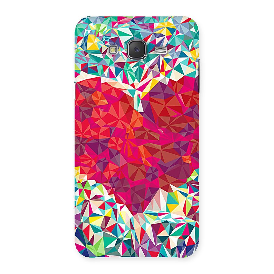 Scrumbled Heart Back Case for Galaxy J7