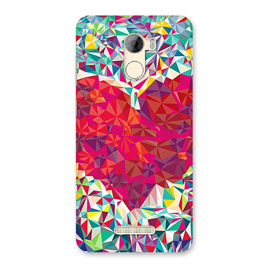 Scrumbled Heart Back Case for Gionee A1 LIte