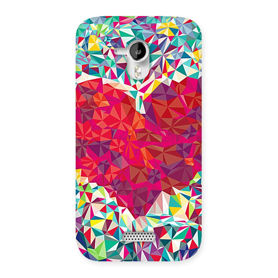 Scrumbled Heart Back Case for Micromax Canvas HD A116