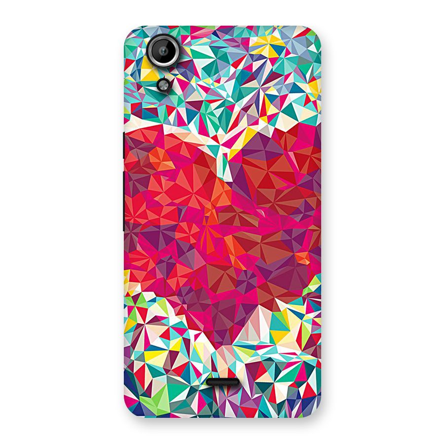 Scrumbled Heart Back Case for Micromax Canvas Selfie Lens Q345