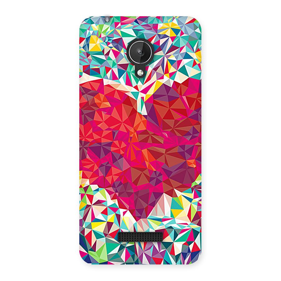 Scrumbled Heart Back Case for Micromax Canvas Spark Q380