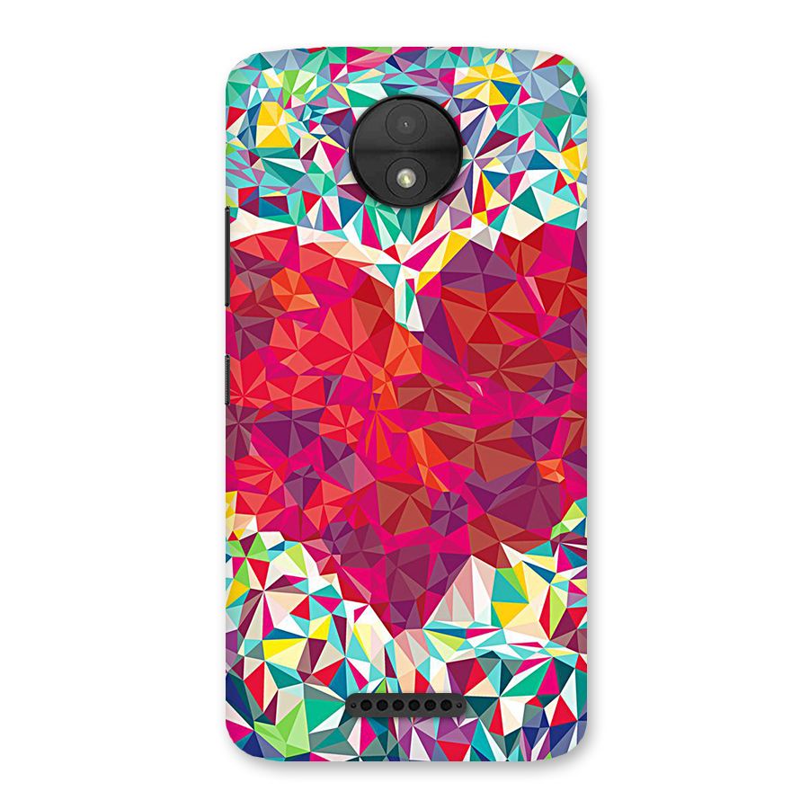 Scrumbled Heart Back Case for Moto C