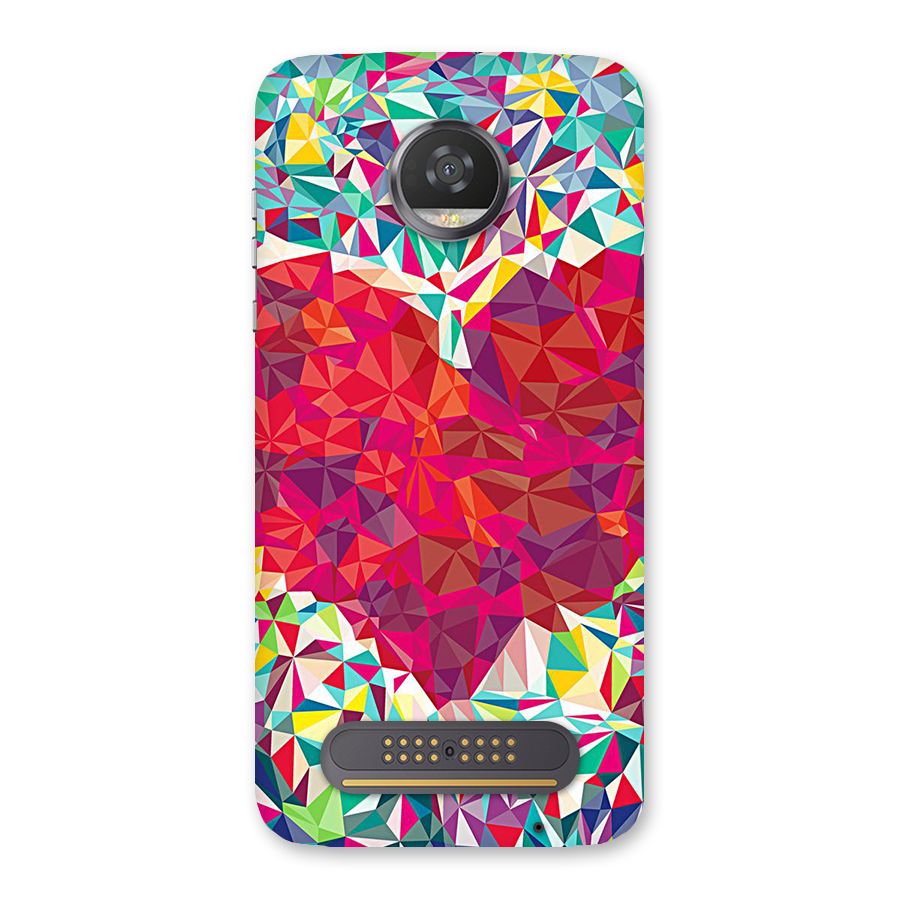 Scrumbled Heart Back Case for Moto Z2 Play