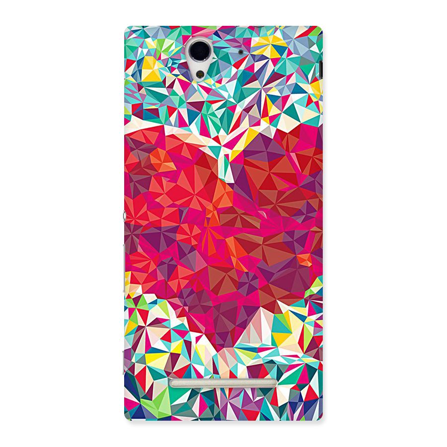 Scrumbled Heart Back Case for Sony Xperia C3