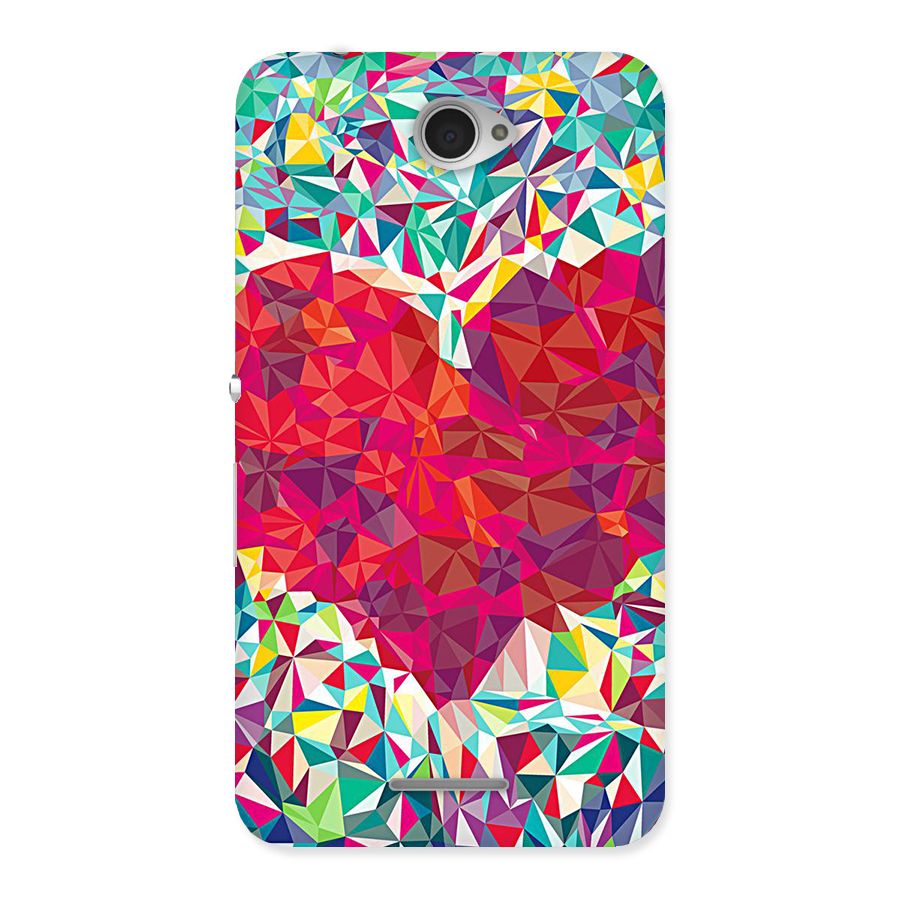 Scrumbled Heart Back Case for Sony Xperia E4