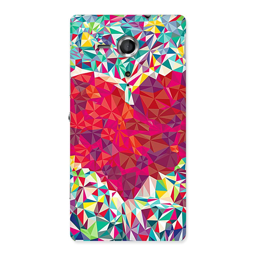 Scrumbled Heart Back Case for Sony Xperia SP