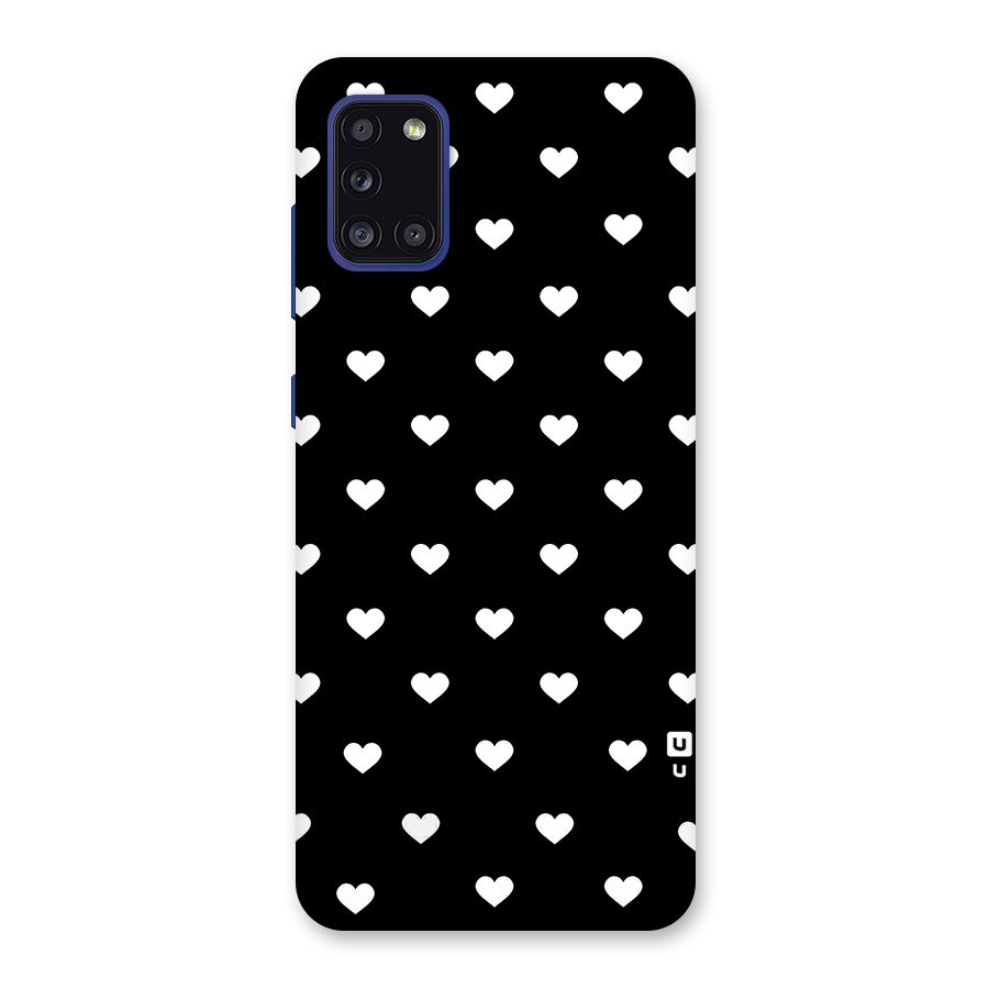 Seamless Hearts Pattern Back Case for Galaxy A31