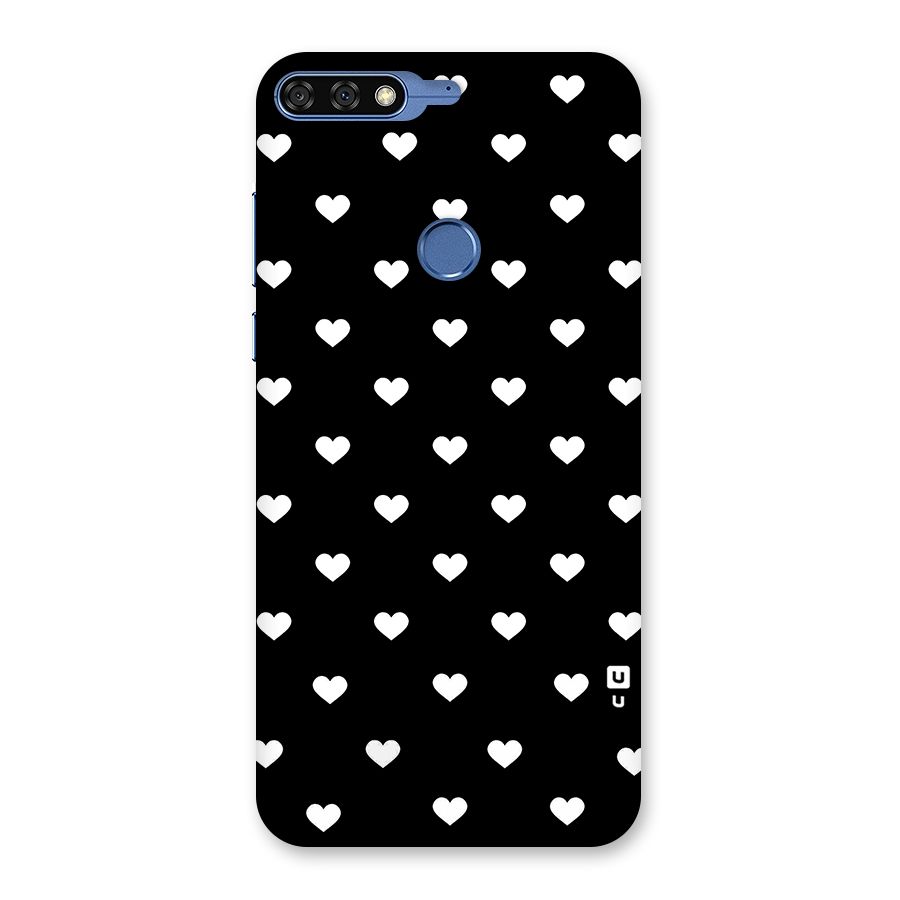 Seamless Hearts Pattern Back Case for Honor 7C